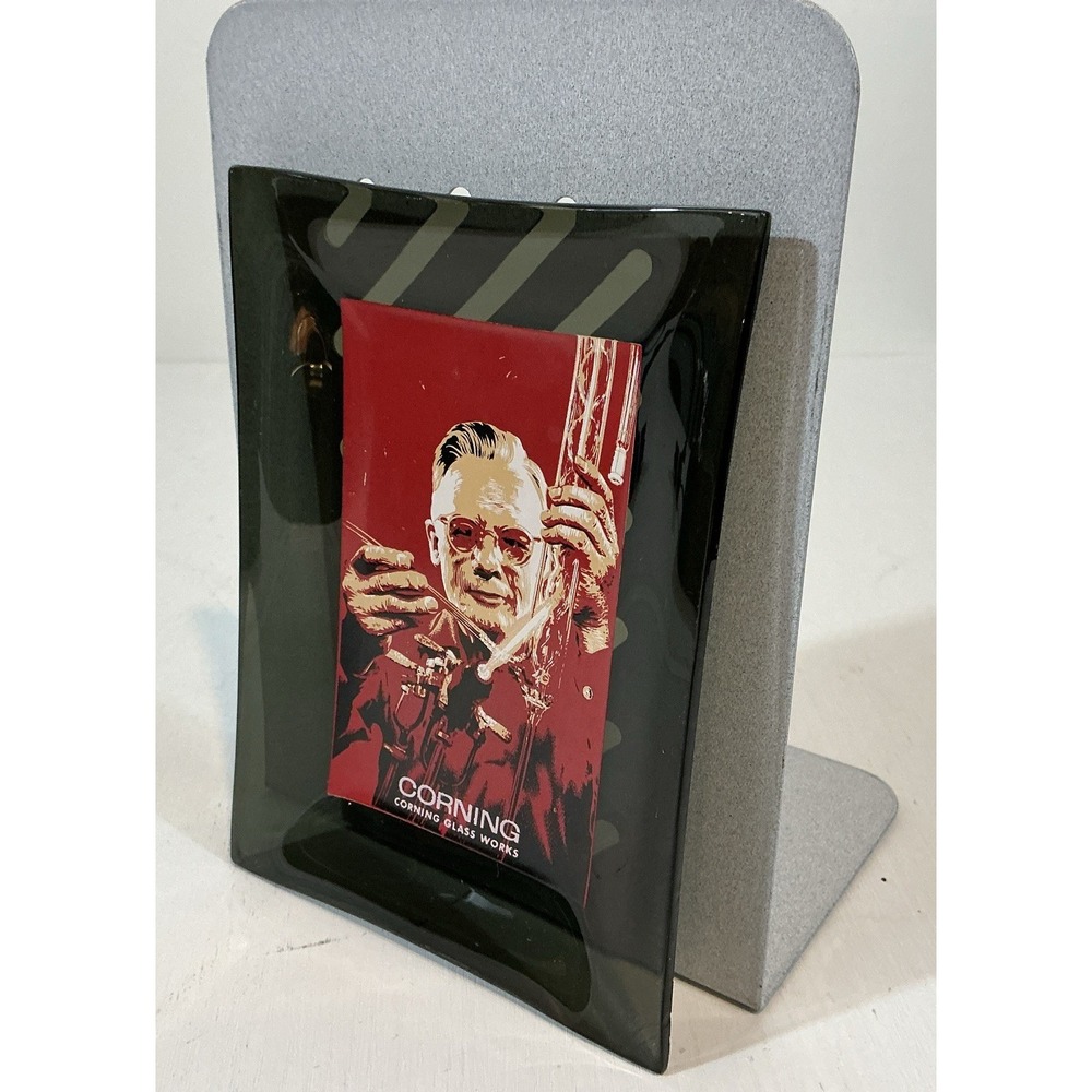 VTG MCM Corning Glass Works desk Tray/Commemorative piece? VERY RARE HTF